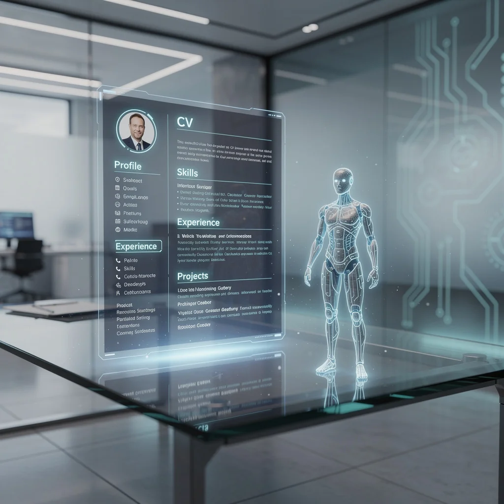 Tech recruiters reviewing AI-generated resumes and generic CVs at a 2026 San Francisco hiring event