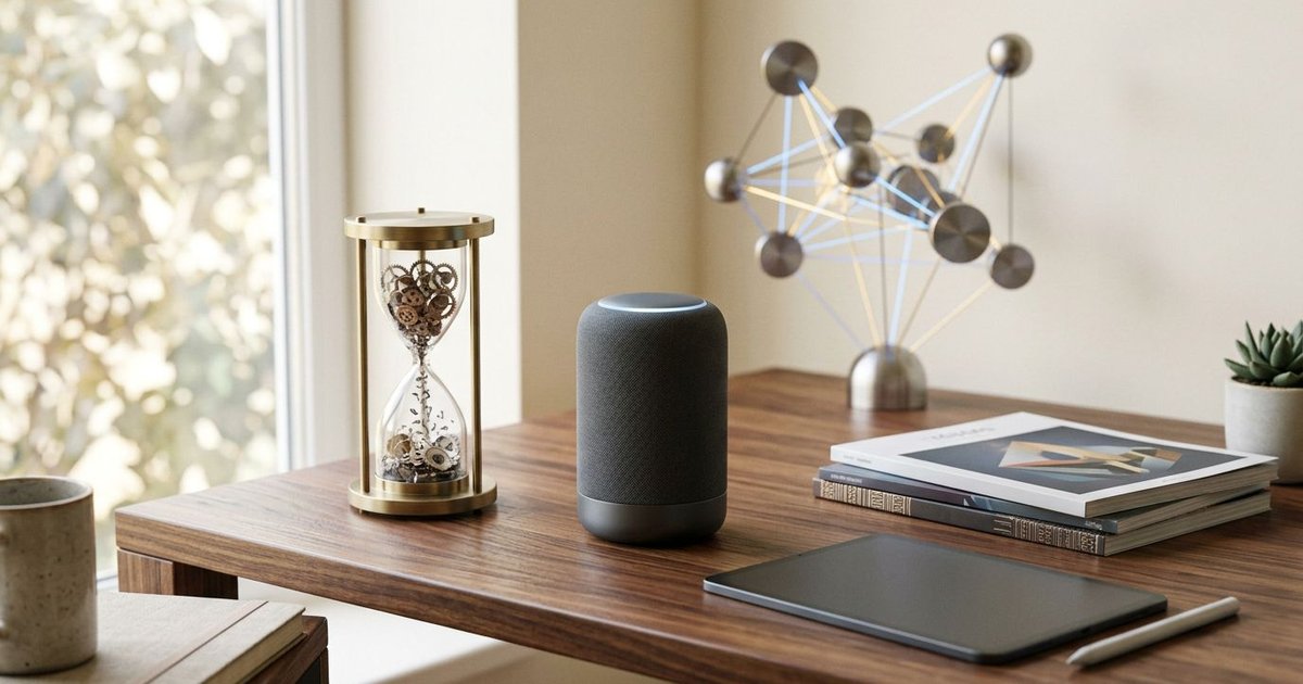 Futuristic AI robot generating digital content on a laptop, symbolizing autonomous engines in tech SEO growth.