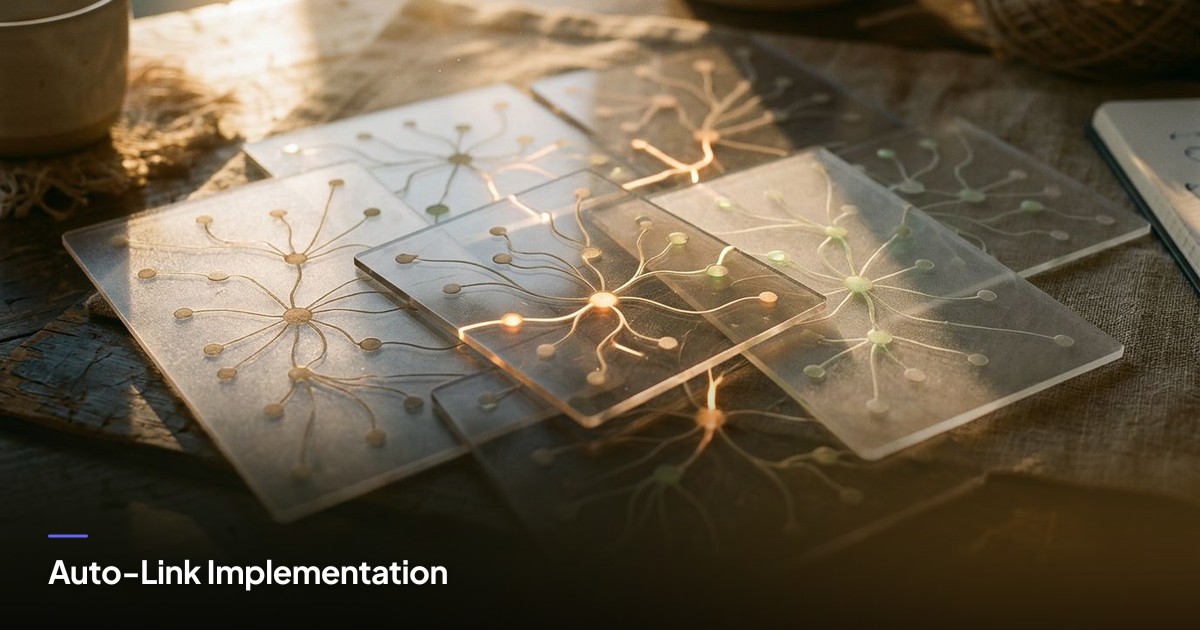 Layered acrylic tiles glow with amber and green light, evoking a digital network under warm, dreamy sunlight.